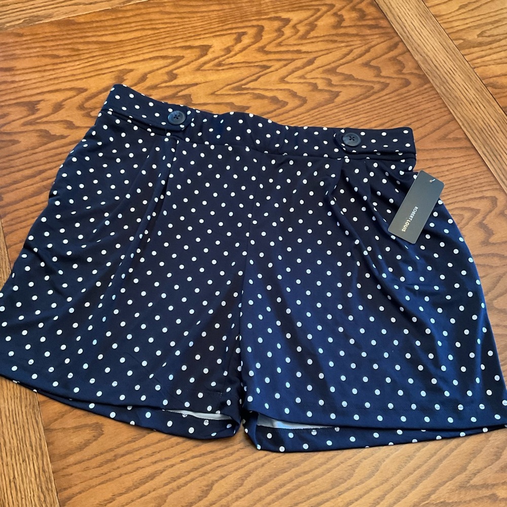 NWT Robert Louis Navy/White Shorts, Women’s Sz XL